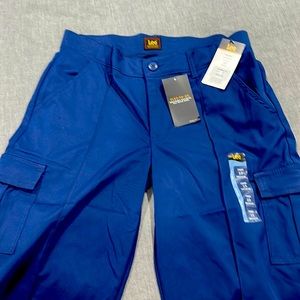 Brand new, navy straight midrise chinos